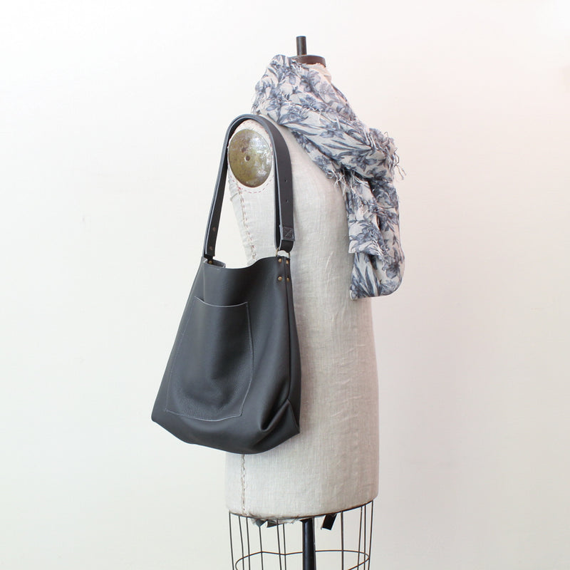 Stitch and Tickle everyday carryall leather bag handmade boston shop