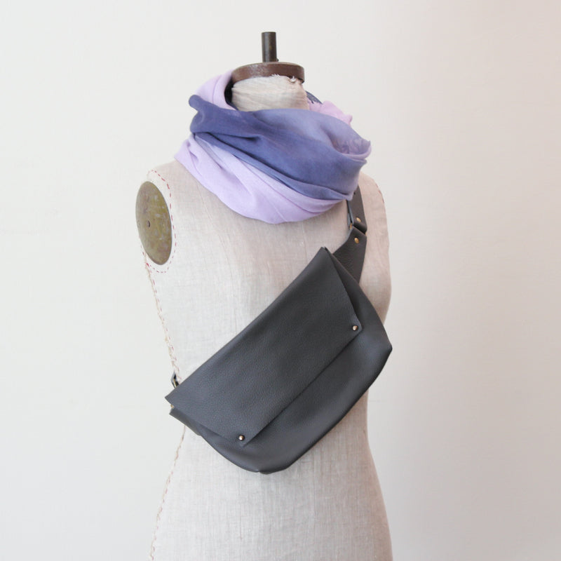 stitch and tickle strasbourg belt bag fanny pack hip bag hip sack handmade leather made in boston