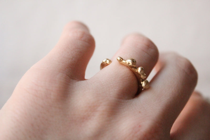Julie Cohn Ripple bronze adjustable ring. Shop Boston
