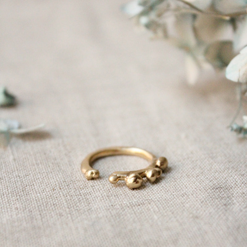Julie Cohn Ripple bronze adjustable ring. Shop Boston