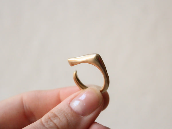 Julie Cohn Wave bronze adjustable ring. Shop Boston