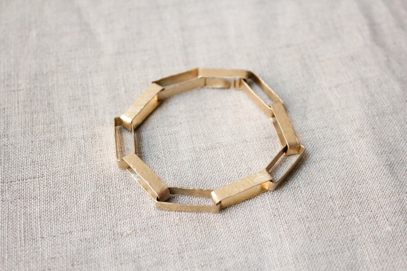 Julie Cohn Paper Chain bronze bracelet. Shop Boston