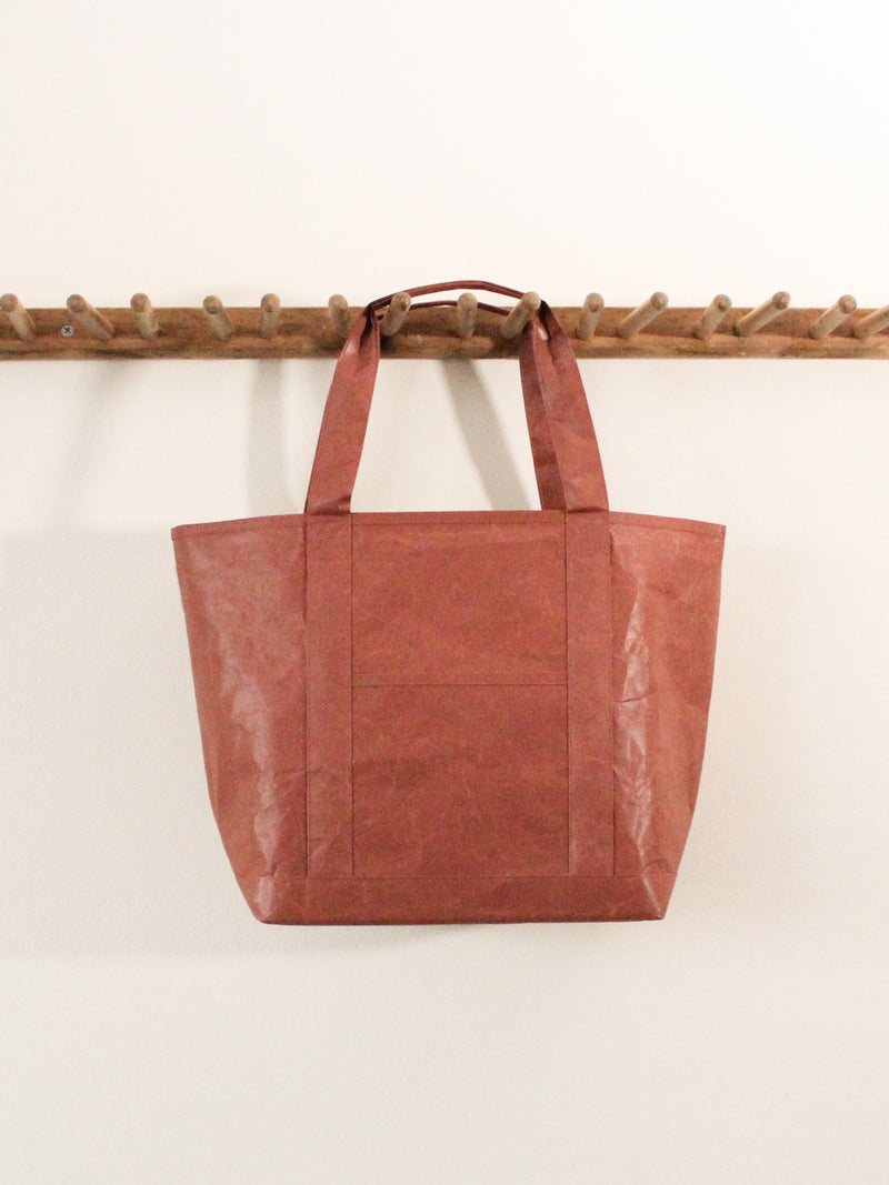 Siwa Japanese Paper Terracotta Tote Bag. Shop in Boston