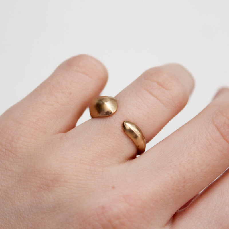 Julie Cohn Caviar bronze adjustable ring. Shop Boston