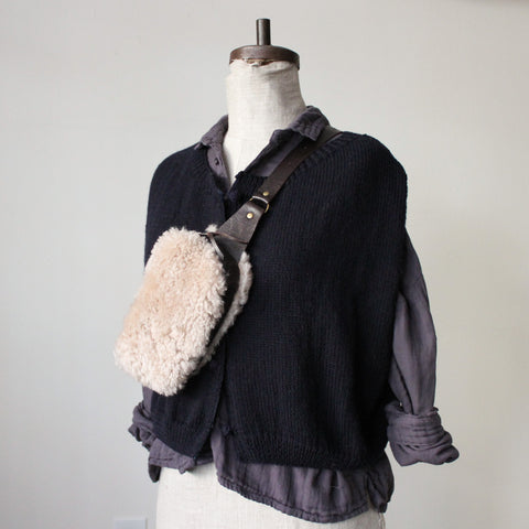 Porto Shearling Belt Bag