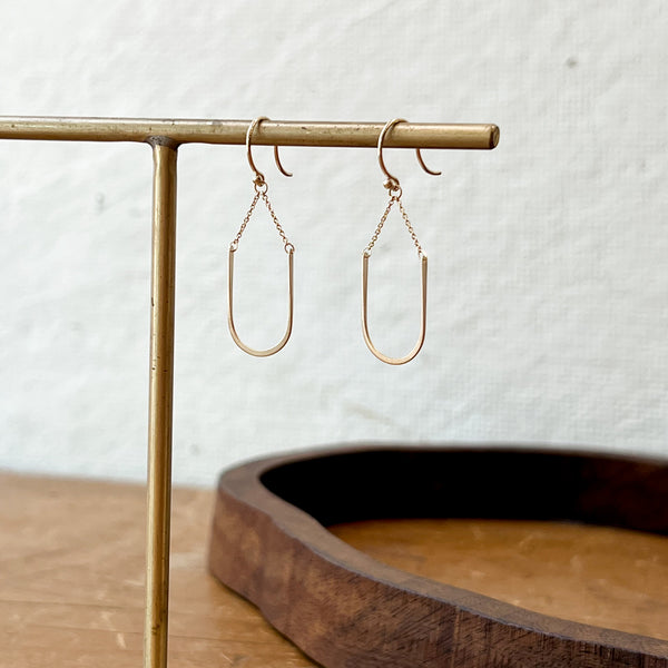 Carla Caruso Small Modern Arch Earrings. Shop Boston