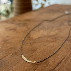 Carla Caruso slinky short chains necklace 17" length. Shop Boston