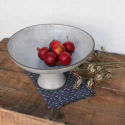 handmade pottery pedestal bowl  Wendy Borger Watercourse Clay Boston gift shop ceramics
