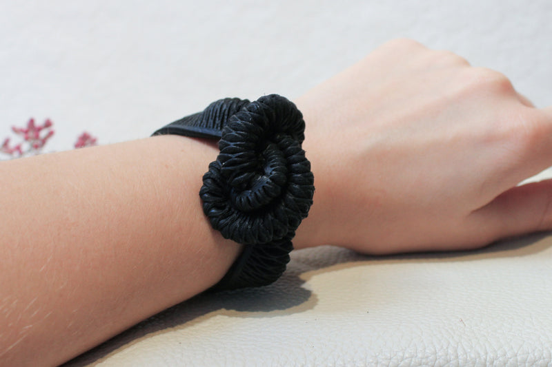 Rattlesnake leather bracelet Oropopo Shop Boston