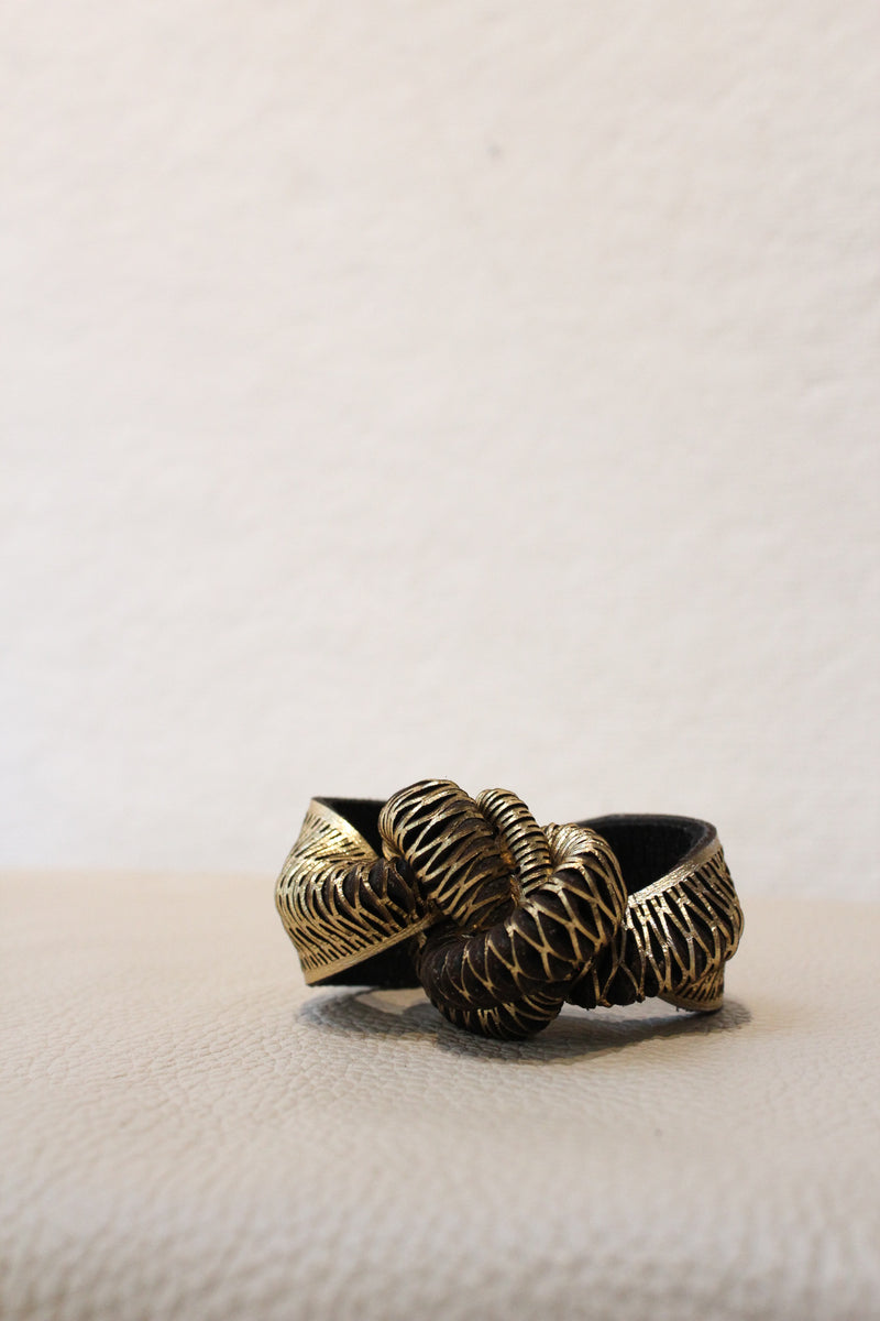 Rattlesnake leather bracelet Oropopo Shop Boston