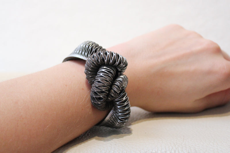 Rattlesnake leather bracelet Oropopo Shop Boston