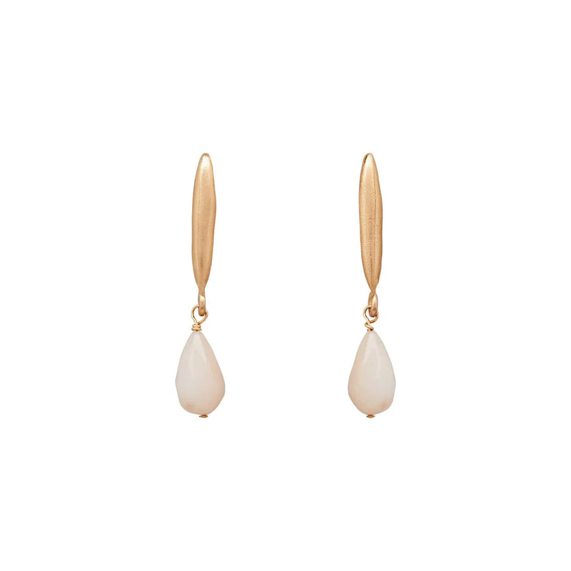 Julie cohn pink agate bronze earrings shop boston jewelry