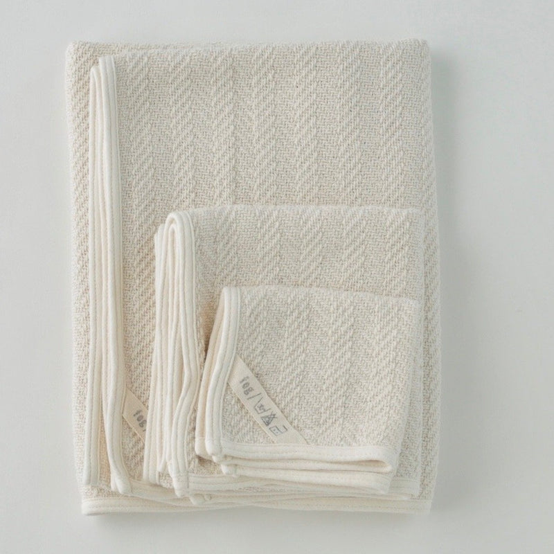 Fog Linen Herringbone cotton towels 