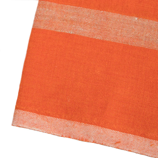 Stonewashed Linen Tea Towel - Orange