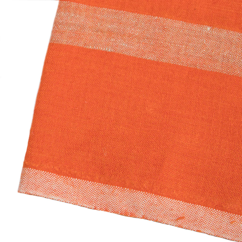 Stonewashed Linen Tea Towel - Orange