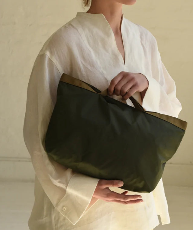 864 Design tote nylon ripstop small 2 way tote. pink olive bag Shop Boston