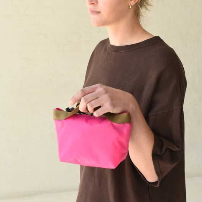 pochette bag pink nylon