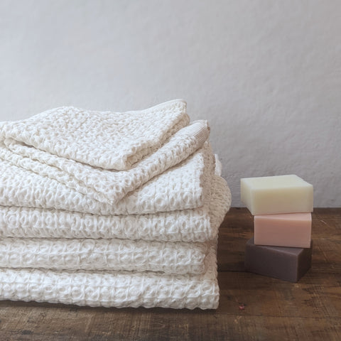 KONTEX Lattice Linen Waffle Towel