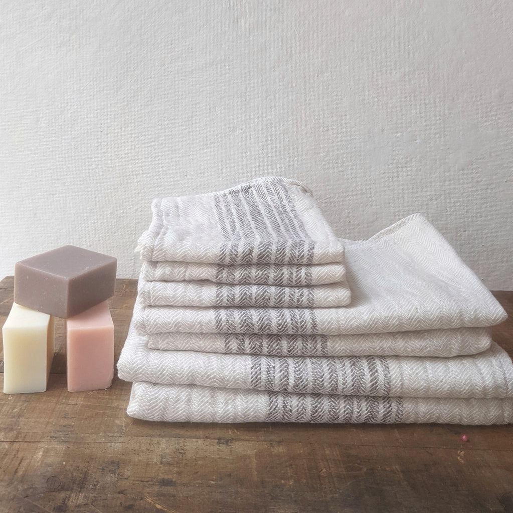 Flax Line Organics Towel, Brown-Beige