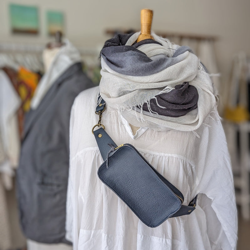 stitch and tickle porto leather belt bag fanny pack hip bag shop boston made in boston