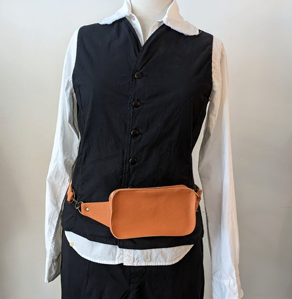 送料無料(一部地域を除く)】 chiiiibag Shrink Waist Bag オレンジ