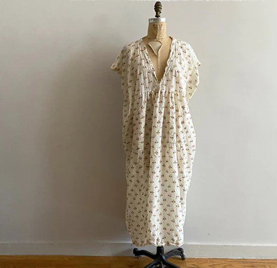 Long V Dress Auntie Oti Shop Boston fashion 