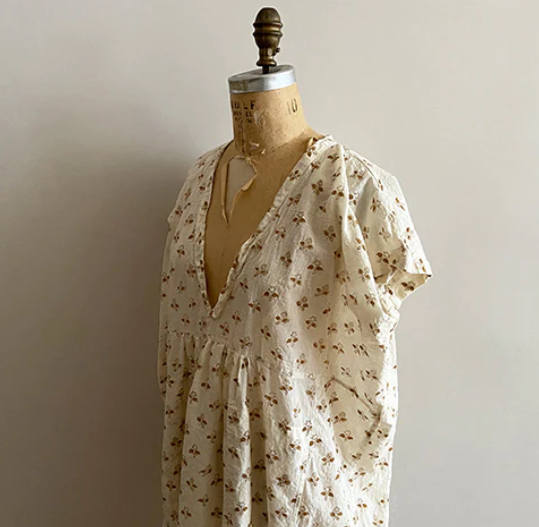 Long V Dress Auntie Oti Shop Boston fashion 