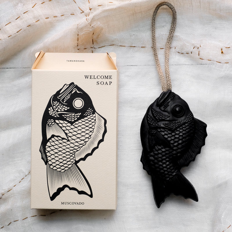 Japanese Fish Welcome Soap - Black