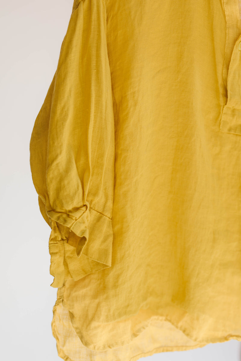 CP Shades Gigi Pullover Linen Shirt - Gold