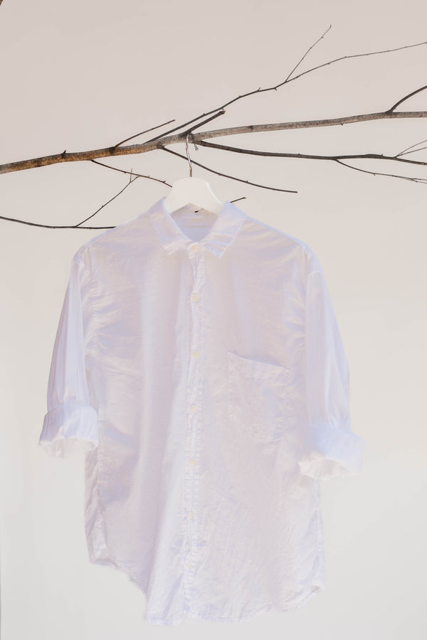 CP Shades Joss Cotton Poplin Shirt - White