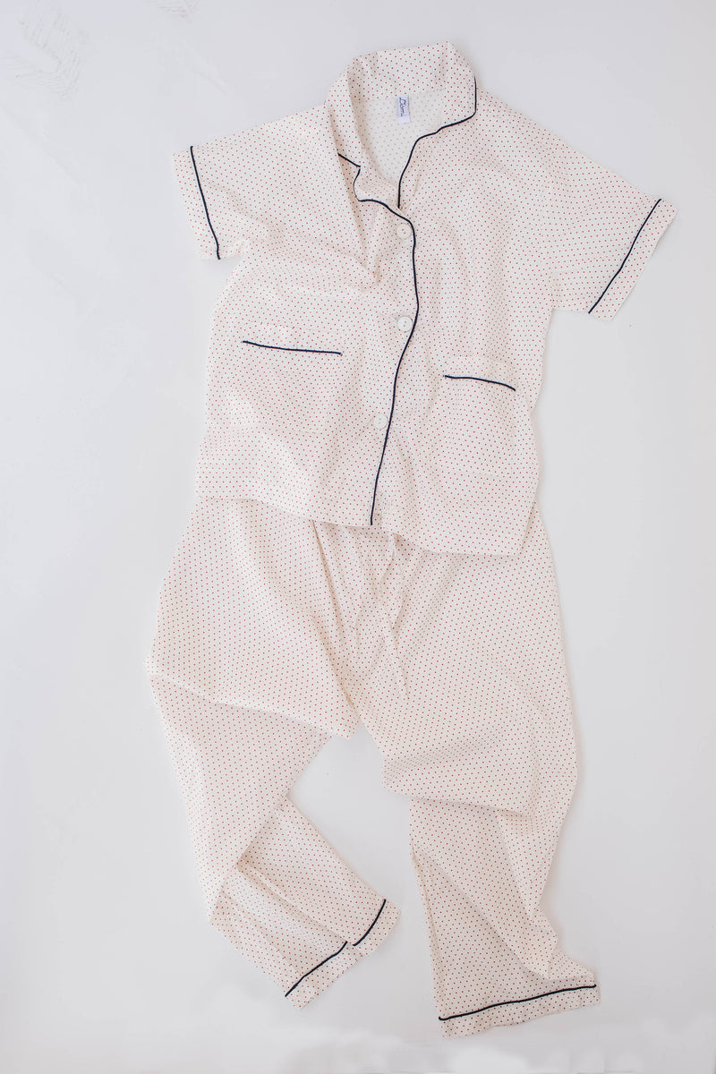 Domi classic pajama set sleepwear loungewear shop boston