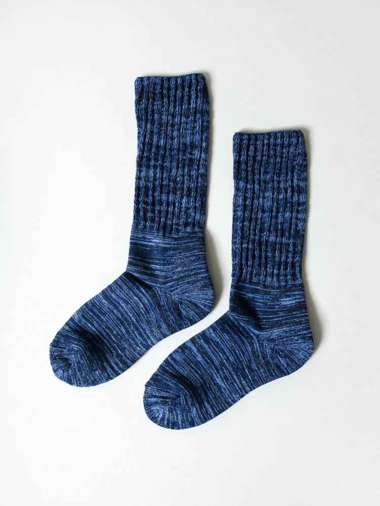 Mekke Socks, Heather Navy