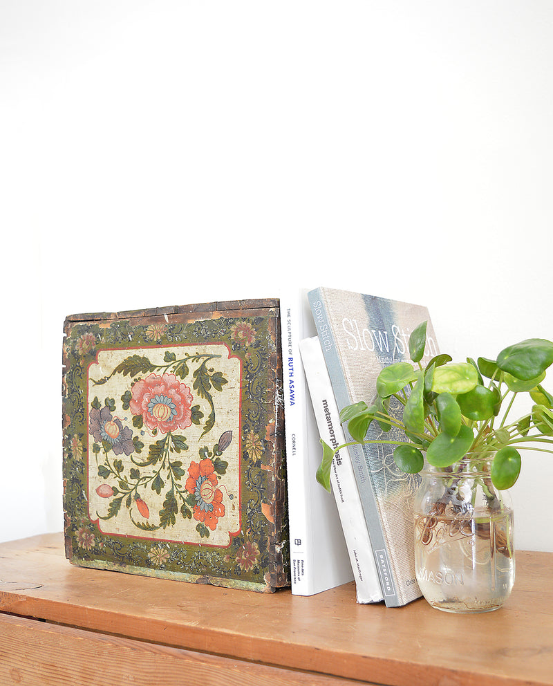 Vintage Painted Wood Box