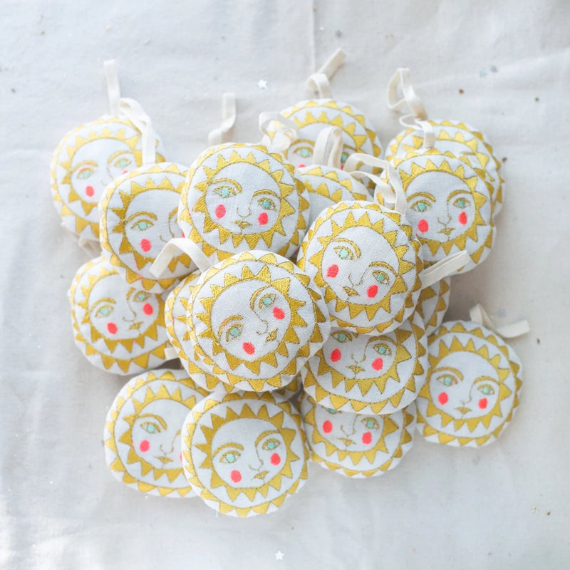 Skippy Cotton Sun embroidered lavender ornaments shop boston 