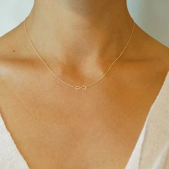 Carla Caruso mini infinity necklace 16" length. Shop Boston