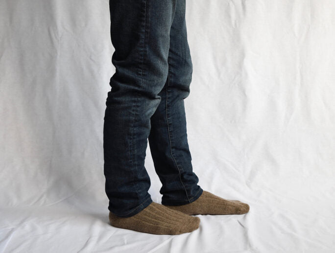 Nishiguchi Kutsuhshita Cashmere ribbed socks shop Boston