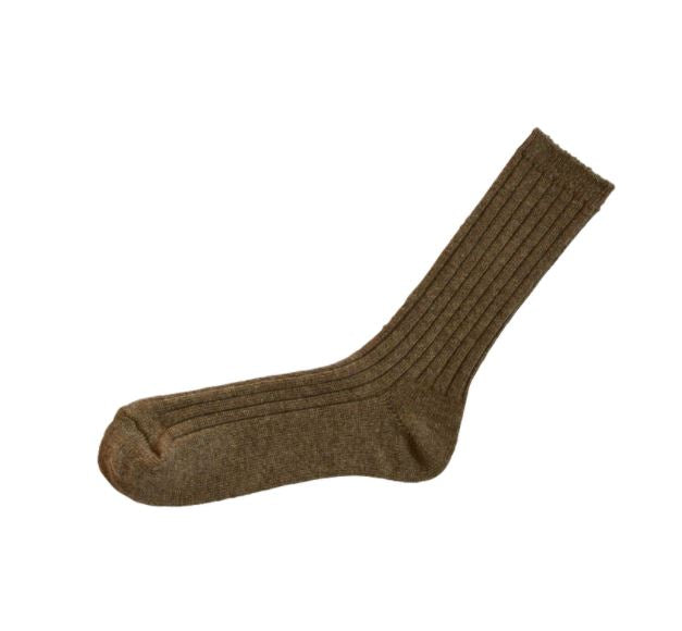 Nishiguchi Kutsuhshita Cashmere ribbed socks shop Boston