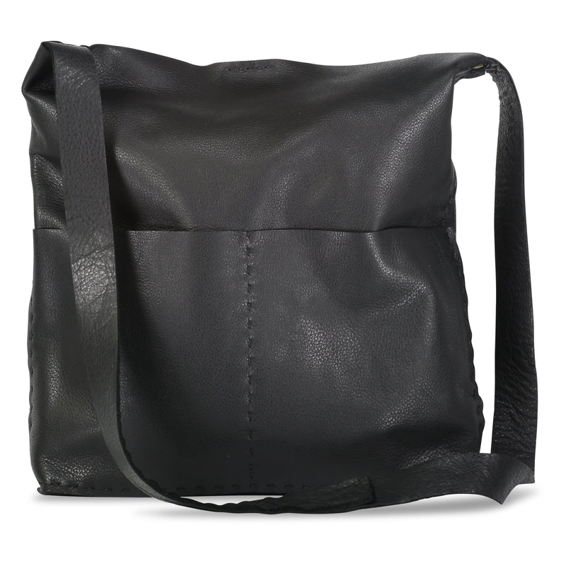 Alma or Alesia - Crossbody Messenger Bag - Black - Price from