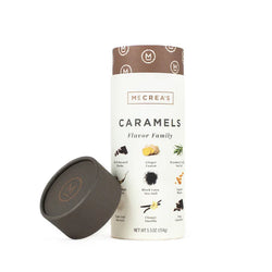 McCrea's Candies Caramels Dark Roasted Mocha, Ginger Fusion, Rosemary Truffle Sea Salt, Single Malt Scotch, Black Lava Sea Salt, Tapped Maple, Cape Cod Sea Salt, Classic Vanilla, Deep Chocolate. Shop Boston