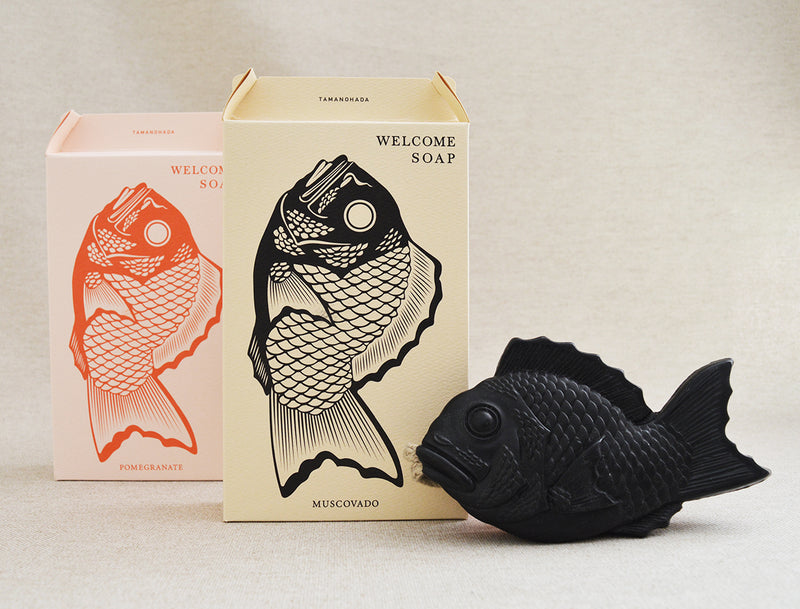 Japanese Fish Welcome Soap - Black