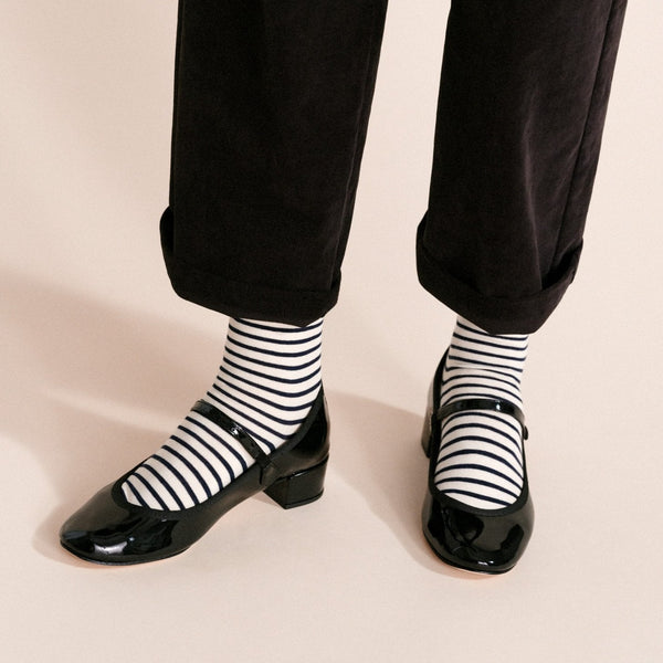 Hansel from Basel Nautical Stripe Crew Socks 