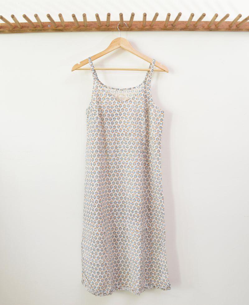 Slip dress with calico print from Auntie Oti Shop Boston