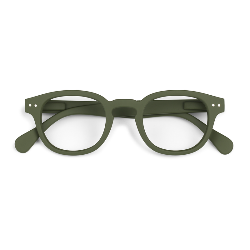 French Izipizi Reading Glasses C in Khaki Green