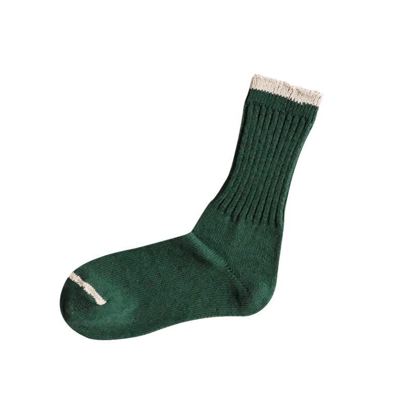 Nishigushi Kutsushita cotton silk crew socks mens and womens