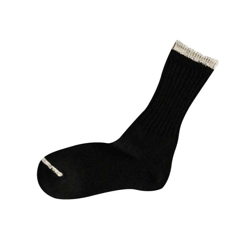 Nishigushi Kutsushita cotton silk crew socks mens and womens