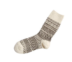 Wool Jacquard Socks - Men and Women's