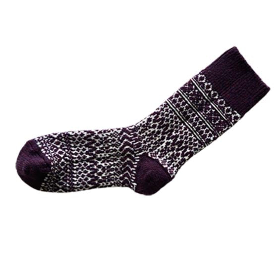 Wool Jacquard Socks - Men and Women's