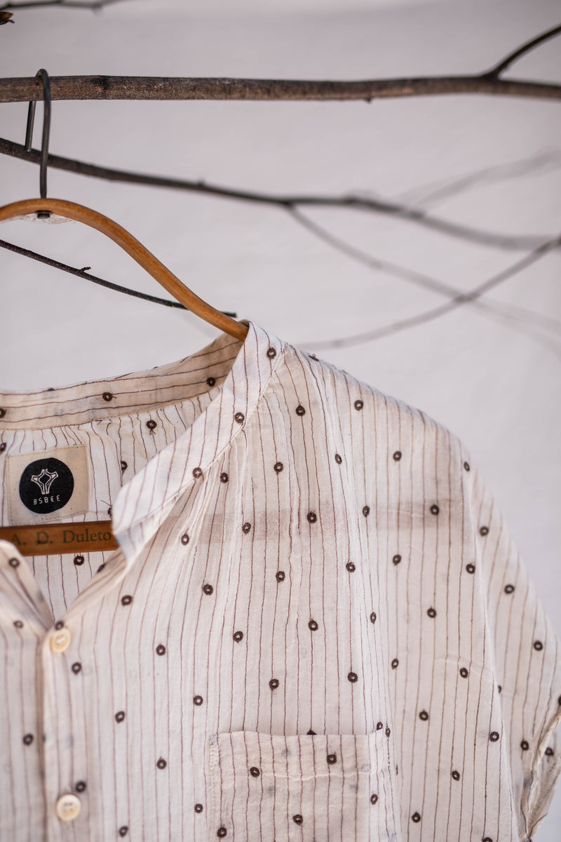 bsbee Ollie shirt kenna natural brown shop boston khadi cotton
